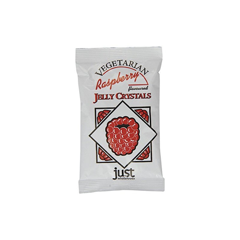 (4 PACK) - Just Wholefoods - Raspberry Jelly Crystals |