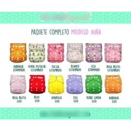 Paquete Completo (bambuorganik) Pañales De Tela Ecológicos                                                                                            