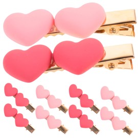 WOONEKY Valentine’s Day Hair Clips Heart-shaped Hairpins Women Clip Hair Barrette Boys and Girls Friendly