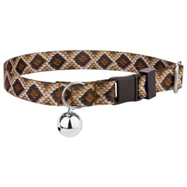 Country Brook Petz - Rattlesnake Cat Collar - Animal Prints Collection Featuring Wild Designs