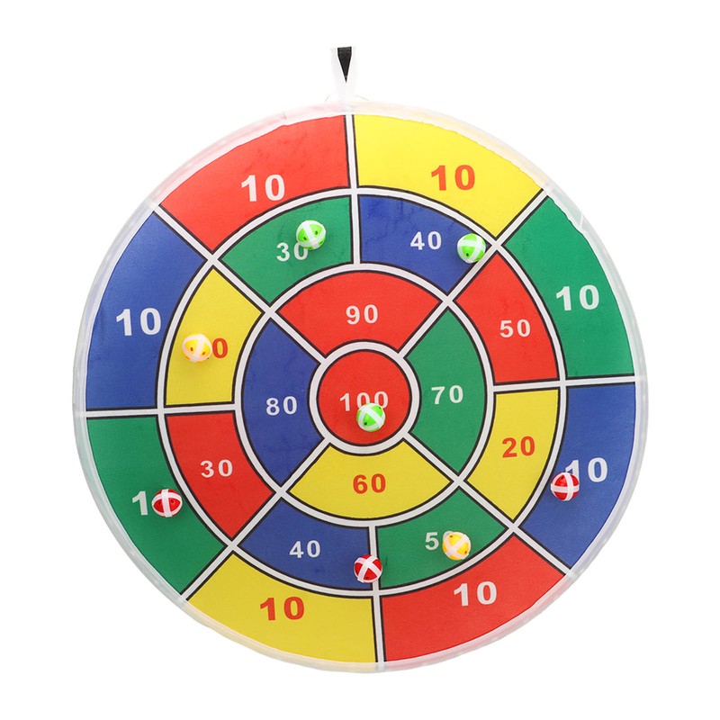 74CM Sticky Ball Board Foldable Dart Board with Remote Control