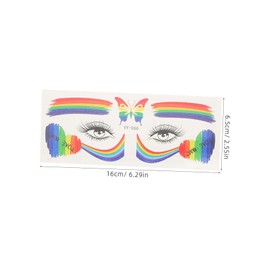 VICASKY 15sheets Pride Day Temporary Glitter Tattoo Sticker for Women Realistic Fake Body Sticker Temporary for Adults Decorative Party Favor