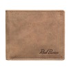 Red Baron RB-WT-007-05 Men's Wallet, Brown, Used Look, Genuine Leather,