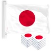 UD_Japan Japanese Flag 3x5 Ft 10-Pack 150D Printed Polyester By