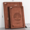 RETTACY Thick Lined Journal Notebook, A5 Hardcover Leather Journal With