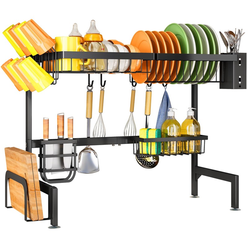Over The Sink Dish Drying Rack - Adjustable Dish Rack