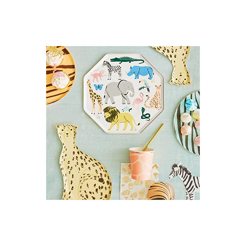 Meri Meri Safari Animals Dinner Plates