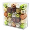 Unbranded 50 Pack Green, Copper, Gold, Brown Assorted Ball Ornaments