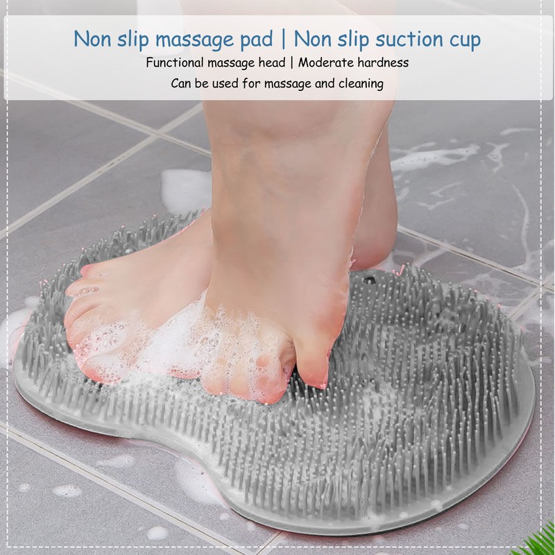 Hands Free Back Scrubber with Suction Cup Men Women Silicone