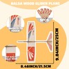 Barsha Space 5-Pack Balsa Wood Airplane Glider Kits for Kids
