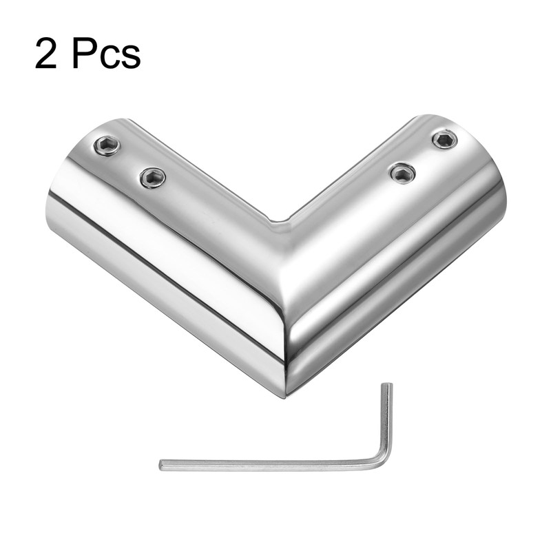 QUARKZMAN Pack of 2 Adjustable Curtain Rods Corner Connectors 19