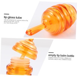 Ipetboom 20pcs Honeycomb Lip Gloss Tubes Creative Refillable Containers Lip Balm Dispensers for Travel Brown and Washable