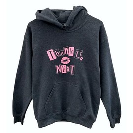 Era of Artists, LLC Thank U, Next Graphic Unisex Hoodie (Dark Gray, Small)
