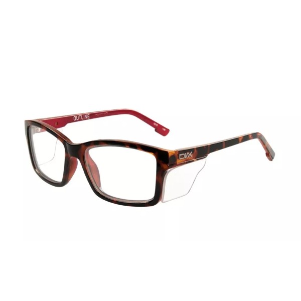 Wiley X Ansi Z87.1 DVX Outline Brn Demi Fcha Eyeglasses