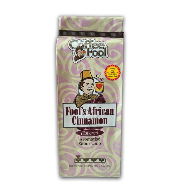 The Coffee Fool Drip Grind Coffee, Fool's African Cinnamon Strong,