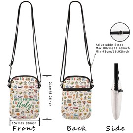 Italien-Souvenir, Make-up-Tasche, Italien-Reisegeschenk, Italien-Kultur, Geschenk, Italien-Reise, Geschenk für Italien-Liebhaber, In Italien Cr Eu, Kosmetiktasche mit Aufdruck