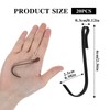 20 Pcs Shelf Hooks Grid Wall Hooks for Wire Shelving