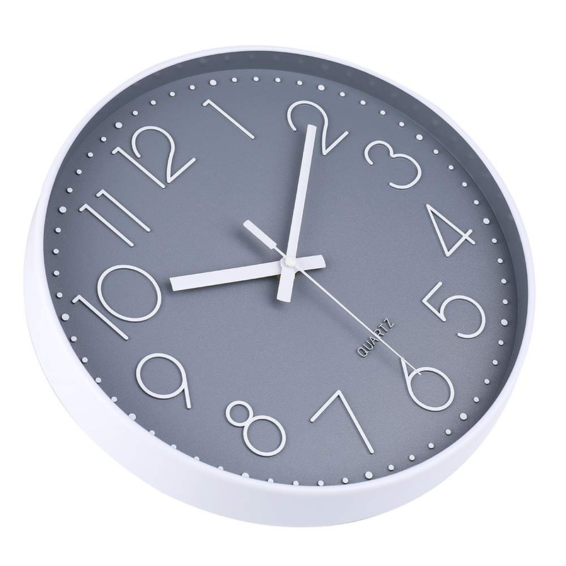 jomparis 20 cm Modern Quartz Silent Wall Clock Sweeping Seconds