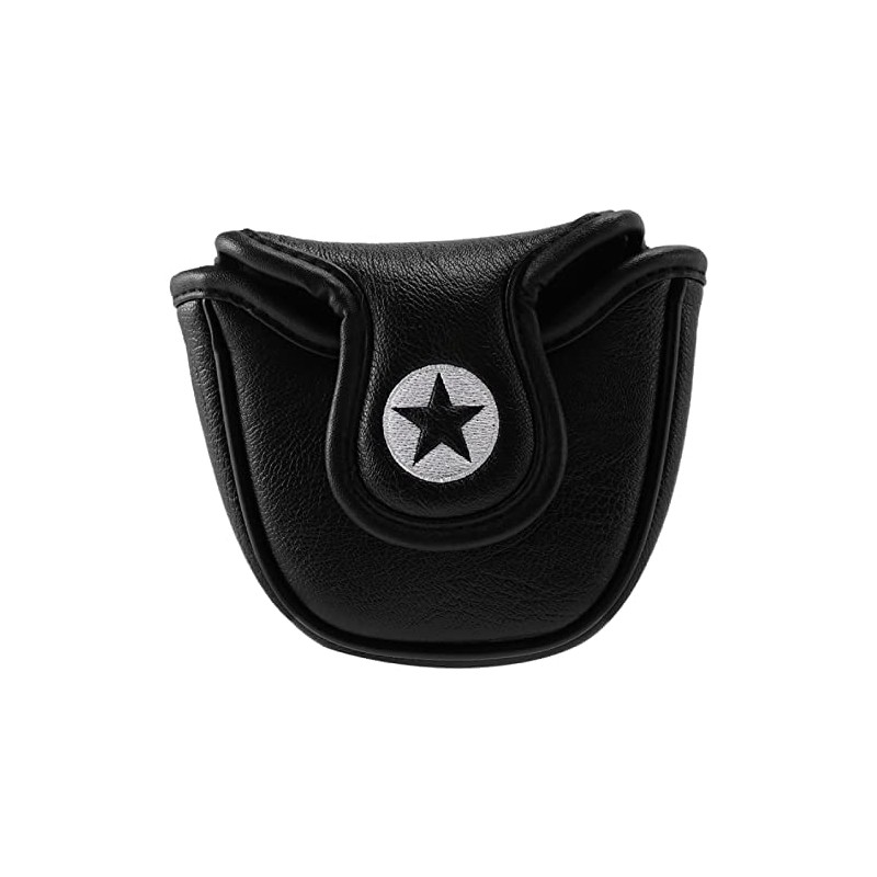 Hacbop 1Pc PU Leather with Shark Embroidery Magnet Golf Mallet