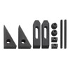 Wabeco Clamping Claw Set 10 Pieces for T-Slot Width 12