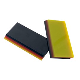 PPF&Tints Soft & Medium Rubber Squeegee for Protective Film Install - Car Wrap and Window Washing Cleaning Tool - Rubber Scraper for Car Window, Stickers, Decals, and Vinyl Applicator - Pack of 2