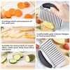 JAYVAR Large Crinkle Cutter French Fry Cutter, Large Crinkle Potato