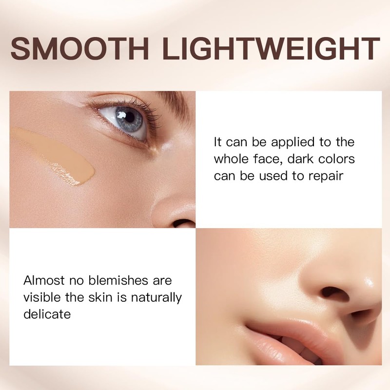 USHAS 2PCS Concealer Makeup, Lightweight, Full Coverage, Long Lasting, Conceals,