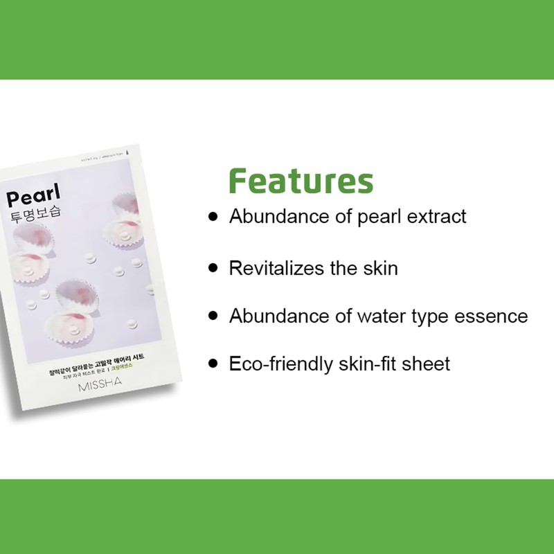 Missha Airy Fit Pearl Sheet Mask 19g