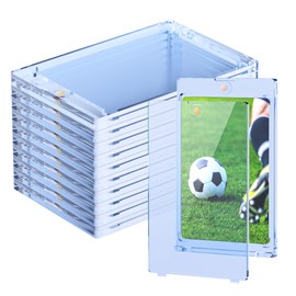 Tolesum 10ct Upgrade Magnetic Card Holder, 35PT Trading Card Sleeves UV Protection Plastic Hard Card Sleeves Holder Transparent Card Sleeves for Magic, MTG, Sports, Baseball, Football