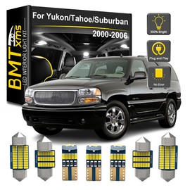 BMTxms 23x LED Interior Light Bulbs For 2000-2006 GMC Yukon Chevy Tahoe Suburban White