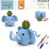 XIANFANG 2 PCS Easy Crochet Animals Starter Kit with Slowly
