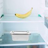 LALADEFIEE 2Pcs Stainless Steel Refrigerator Storage Box Set with Airtight