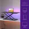 Decoholic Black Small Single 32 inch Scissors Lift Keyboard and