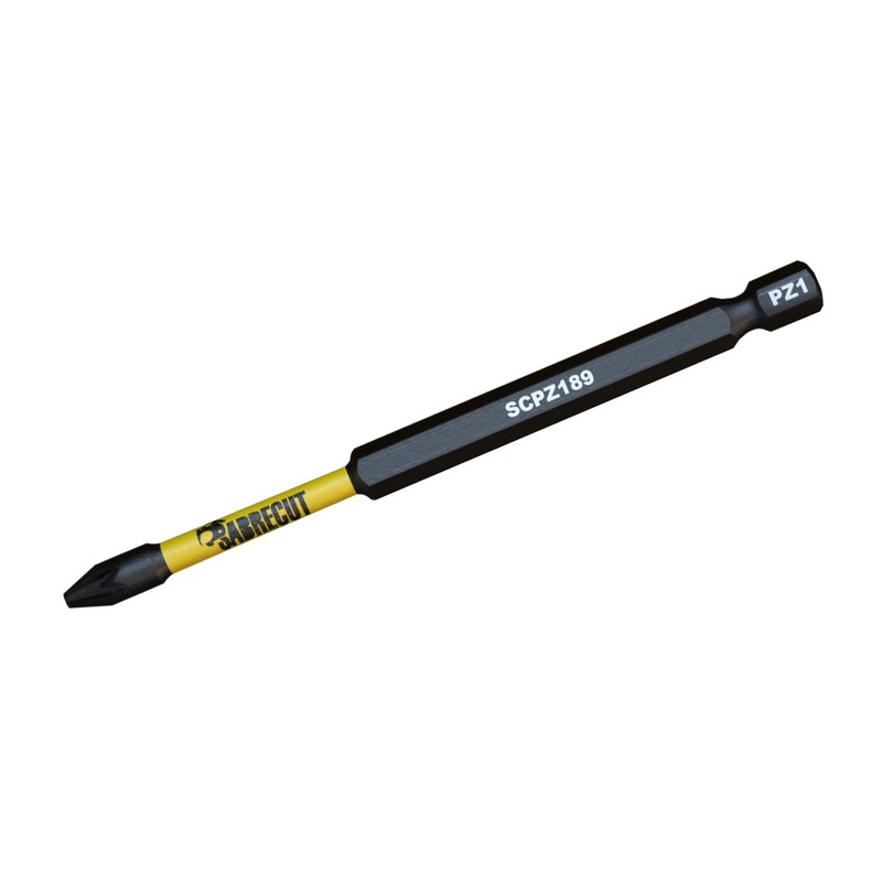 5 x SabreCut SCPZ189_5 89mm PZ1 Magnetic Impact Screwdriver Driver
