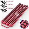 Olsa Tools Socket Organizer Tray - Portable Red Rail with