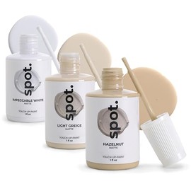 spot. Pintura de Retoque | Acabado Mate para Gabinetes, Paredes, Puertas y Muebles | Kit de Reparación Beige Multitono | Secado Rápido, Autocebante, Bajo Olor, Ecológico | No Requiere Lijado ni