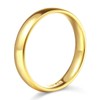 14k Yellow Gold 2mm SOLID Plain Wedding Band - Size