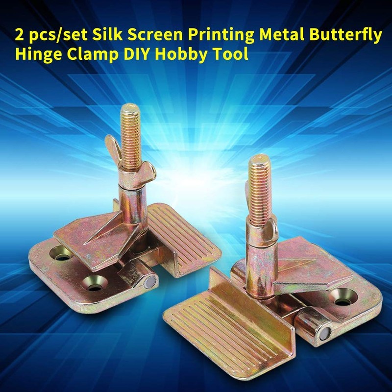 Samfox Metal Butterfly Hinge Clips - Screen Printing Accessories Used