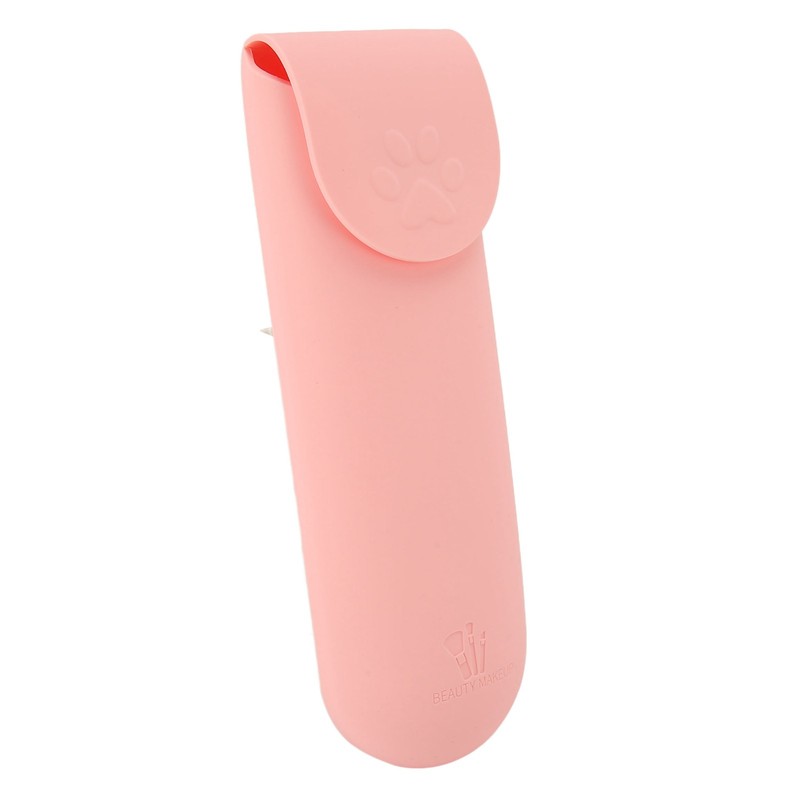 Silicone Makeup Organizer Waterproof Dustproof Portable Large Capacity Soft Flip