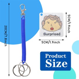 CHEFAN Feelings Chart Card,Autism Visual Behavior Management,Preschool Teacher Supplies,Daycare Essentials,Social Emotional Learning Activities,Calm Down Corner Classroom Supplies