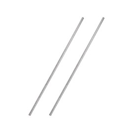 sourcing map Pack of 2 304 Metal Garden Poles, 2.5 mm x 200 mm Metal Rods for DIY Crafts, Motorcycle, Decoration, Garden