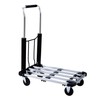 Foldable Push Cart Aluminum Alloy Platform Cart with 4-Wheel, 330-LB