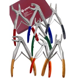 7 Pedo Forceps for Tooth EXTRACTING German Stainless Steel Dental Instruments (CYNAMED)