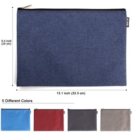 CenterZ Canvas Zipper Tool Bag - Heavy Duty Waterproof Multipurpose Utility Multi Tool Storage Pouch Case for Organizing and Sorting Household Tools, Spare Parts