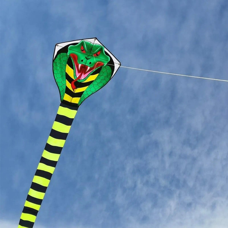 Gran Cometa De Cobra Para Niños Adultos Con Cola Superlarga