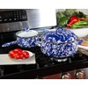 Golden Rabbit Enamelware - 4qt Dutch Oven (Cobalt Swirl)