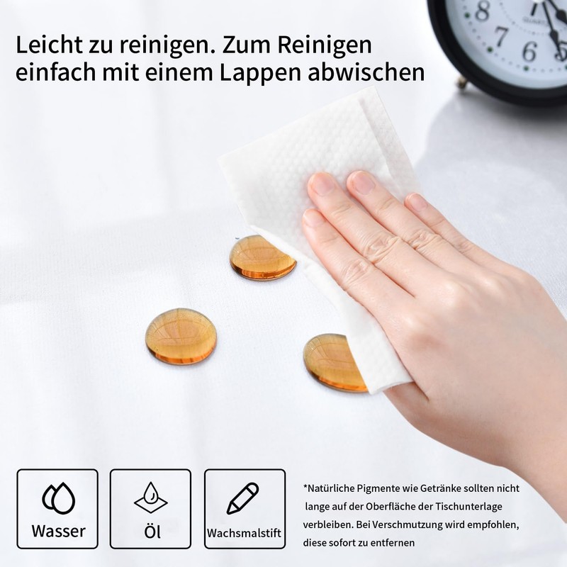 Desk Pad, Transparent PVC Desk Pad, Waterproof Non-Slip Table Mat,