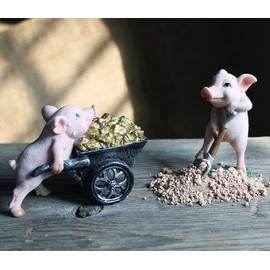 Myth Square, Gold Nugget, Carrying Pig, Feng Shui, Object, Exam, Prayer, Lucky Luck, Prosperous Business, Figurine