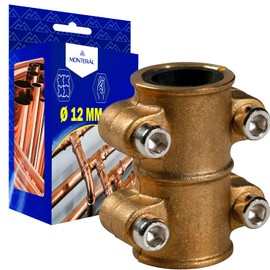 Sealing Clamp for Copper Pipe Diameter 12 mm Made of Brass MONTERAL