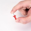 NEDBLUE Red Push Pins - 120 Drawing Pins with Storage